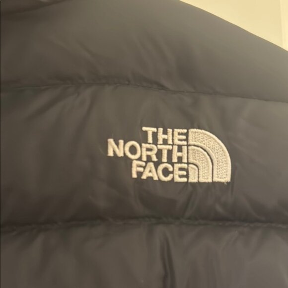 The North Face Black Plaid Reversible Down Hooded Puffer Jacket Coat Boys XL - Picture 3 of 11